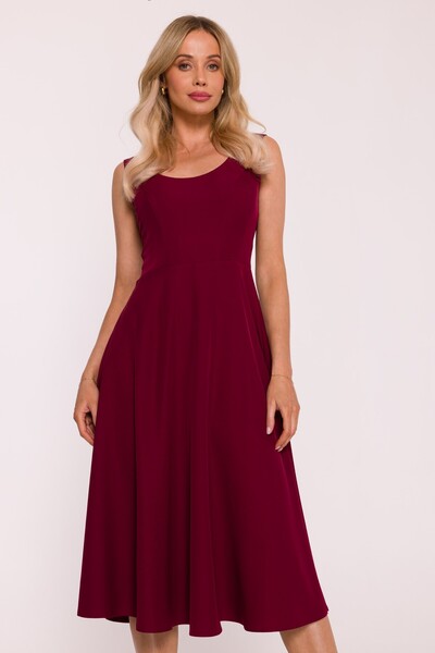 Stylove s424 Sleeveless flared midi dress