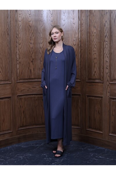 COLORDS Women's Long Pocket Cardigan