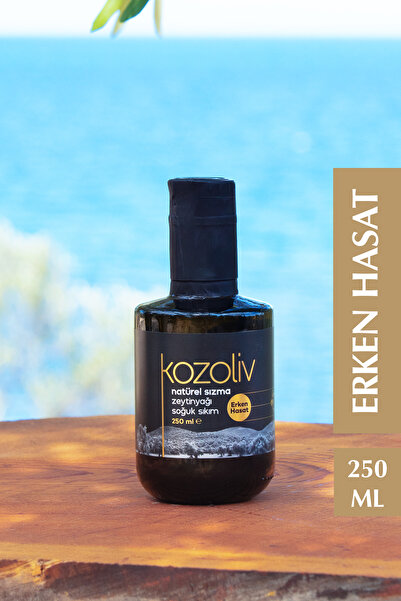 kozoliv 2024-25 Erken Hasat Soğuk Sıkım Zeytinyağı 250 ML Cam Şişe