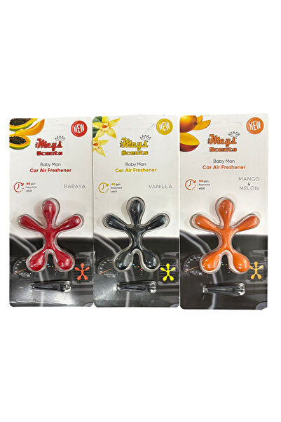 YGT Araç Kalorifer Kokusu (Baby Man) Papaya Vanilya Mango 3 Adet Fiyatı