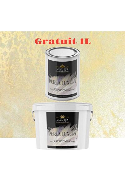 YaYa Color Package 2 L + 1 L Free, Luxury Decorative Paint, Perla Luxury Cream