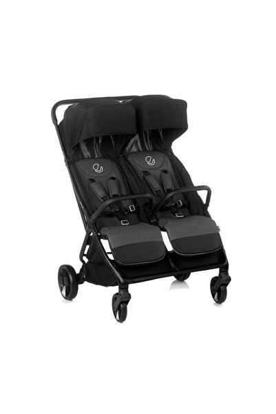 Jane Twinside Foldable Twin Stroller, Jane, From Birth to 22 Kg, Rain Covers, Coal