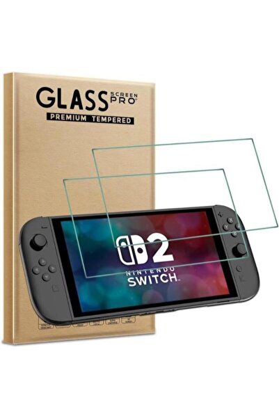 GD34 Switch 2 Temperli Cam Ekran Koruyucu 2li Paket (Nintendo Switch 2)