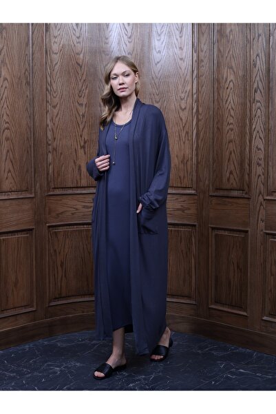 COLORDS Women's Long Pocket Cardigan