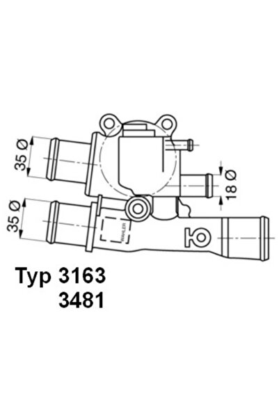 BorgWarner (Wahler) Termostat Lichid Racire Fiat Brava/Bravo 1/Marea