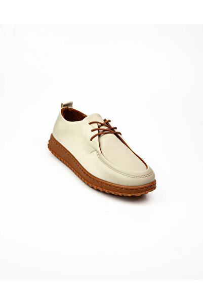 BABALİ 2610 Missmamma Bej Deri Günlük Kadın Ayakkabı