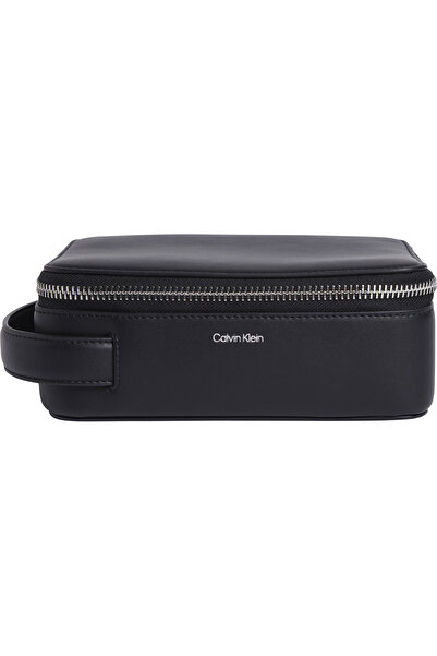 Calvin Klein Men Black Sleek Washbag