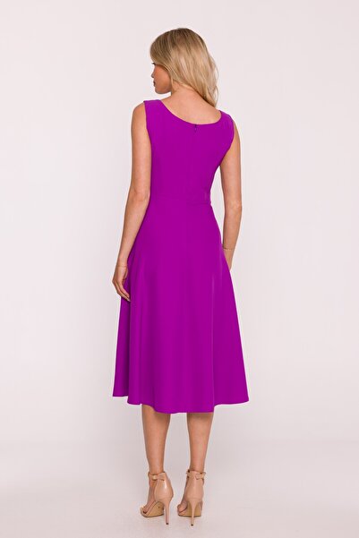 Stylove s424 Sleeveless flared midi dress