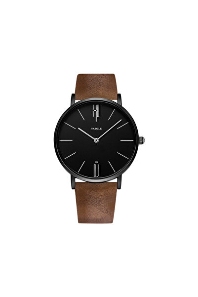 Choice brown black Outdoor Men Watch Genuine Leather Military Sports Analog Quartz Wristwatch Decoration Bu