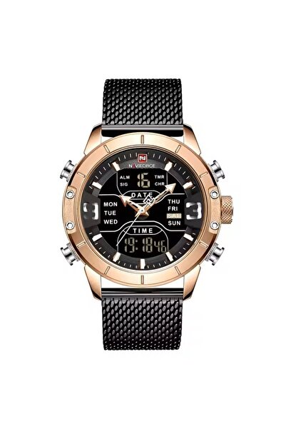 Skmei Naviforce Nf 9153 Analog Digital Mesh Band Men's Wrist Watch