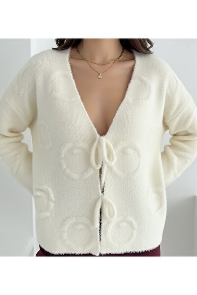 salome butik Yumoş Tie-Up Trend Cardigan