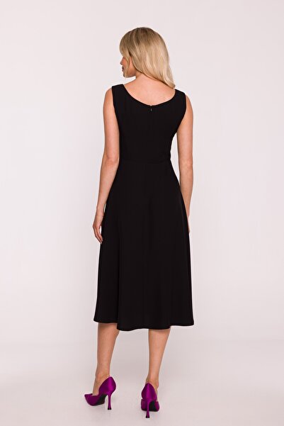 Stylove s424 Sleeveless flared midi dress