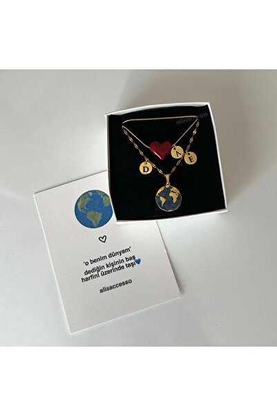 Alis Accessory Murano kalpli dünyam kolye