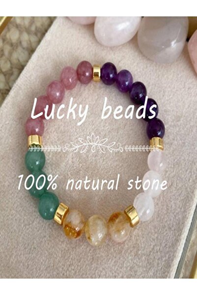 Choice Hot Stamping Good Luck Bracelets for Women Real Natural Stone Citrine ...