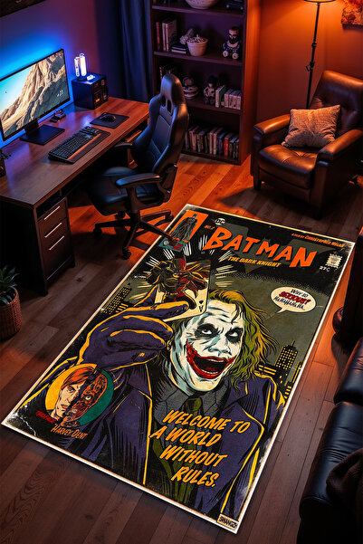 Charmbi Batman Desenli Kaymaz Taban Makinede Yıkanabilir Gaming Oyuncu Gamer ...