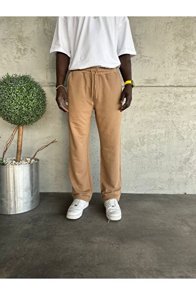 KağanKY Brown Baggy Tracksuit with Text Detail