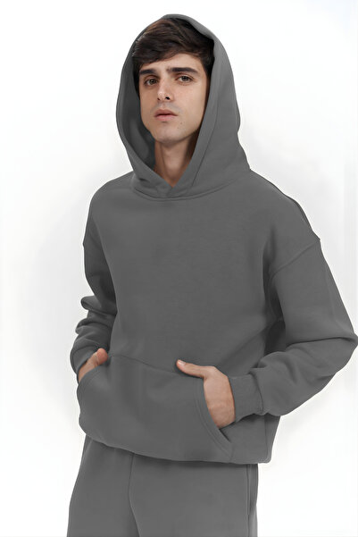 BayBayan SET DE Trening cu Glugă Supradimensionată pentru Bărbați, 3 Fire