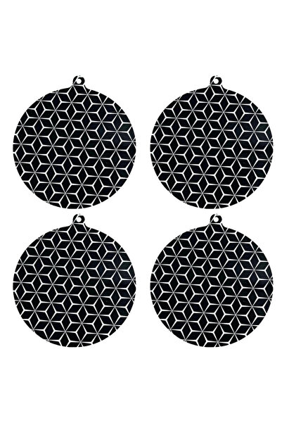 Choice Round S black 4 PCS/2PCS/1PCS induction hob protector mat induction co...