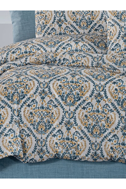 Sudemhome Double Ranforce Fitted Sheet Duvet Cover Set