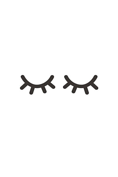 Oracal Decorative Eyelash Vinyl Sticker, 100×25 cm, Black,