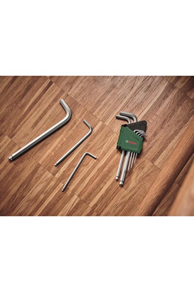 Bosch 1,5 - 10mm Top Başlı Uzun Alyan Takımı 9 Parça 1600A02BX9
