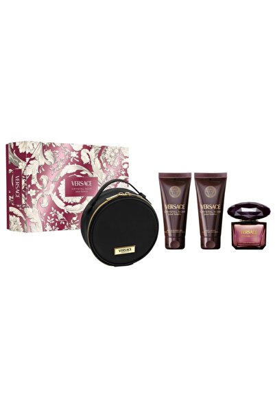 Versace Crystal Noir Edp 90 Ml + Body Lotion 100 Ml + Shower Gel 100 Ml + Çanta