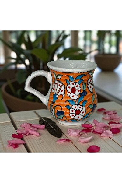 NidaSanatEvi Handmade Traditional Ayran Cup Ceramic
