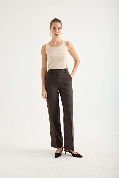 Masha Kate Straight Cut Fabric Trousers