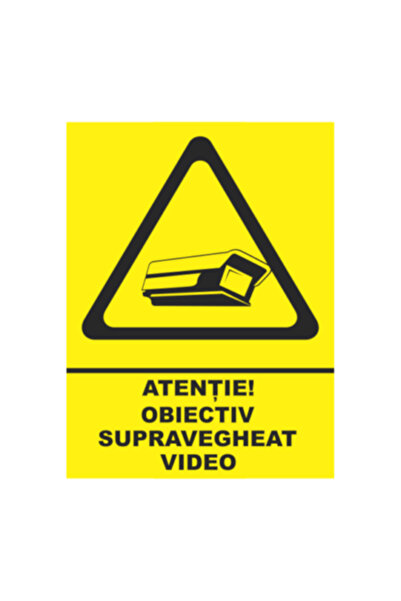 autostickere Autocolant decorativ - indicator supraveghere video, adeziv, 148...