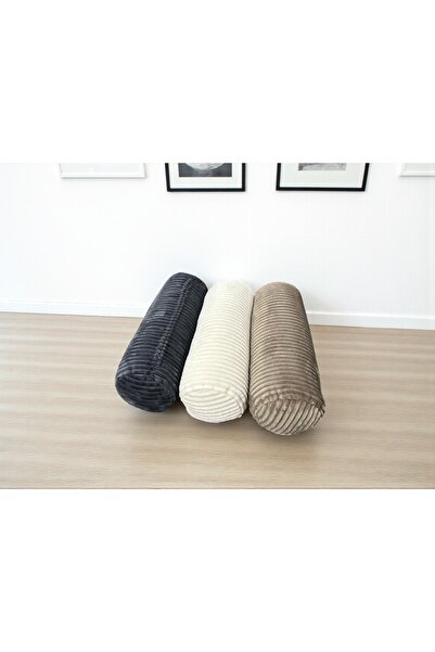 HHKARTS Velvet Textured Cylinder Pillow |   Decorative Bolster Pillow |   Soft and Stylish Design