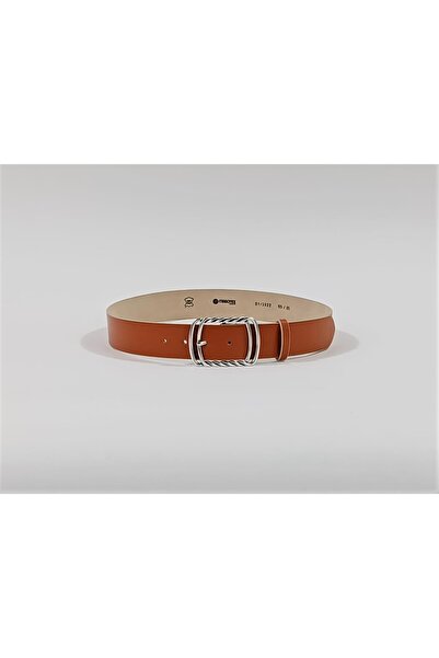 Mabo Curea din piele naturală, culoarea cămilă, Sade, 4 cm