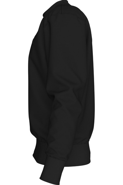 Calvin Klein Men Black Logo Embossed Crew Neck Sweatshirt