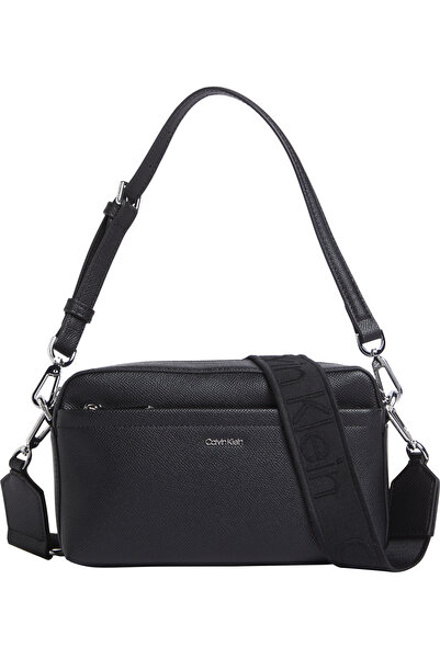 Calvin Klein Women Black Convertible Crossbody Camera Bag