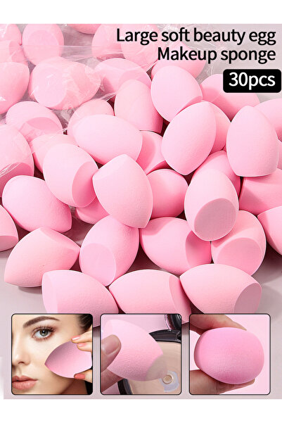Choice3 Pink 30pcs Powder Blending Makeup Sponge Beauty Egg Set For Liquid Cr...