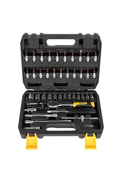 Rebel Socket and Bit Set, 46 Pieces, Chrome Vanadium, Ratchet Driver