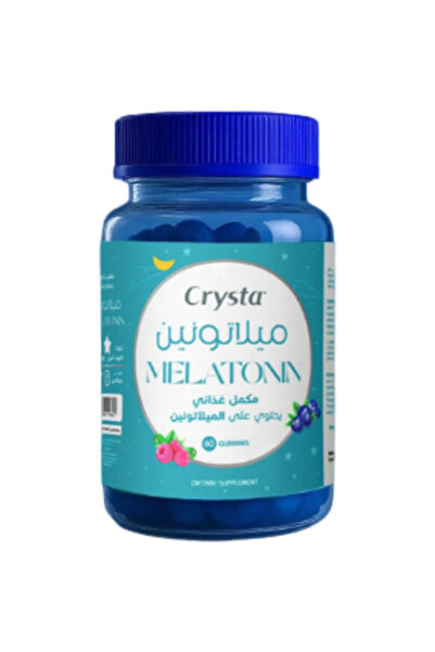 CRY مكمل غذائي يحتوي علي الميلاتونين وفيتامين ب 6 وسيبرولين نكهة التوت البري 60 حلوي مضغ