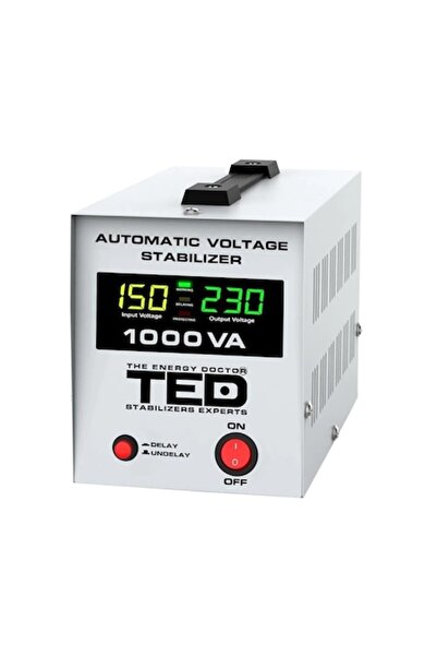 TED Electric Stabilizator automat de tensiune TED-AVR1000L, 1000VA/600W, undă...