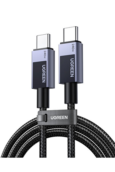 Ugreen USB-C to USB-C 240W PD Hızlı Şarj Kablosu, Uzay Girişi 2m, 45068