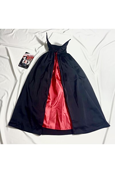 Dimmel Costume Vampir Pelerin Diş Yapay Kan Set