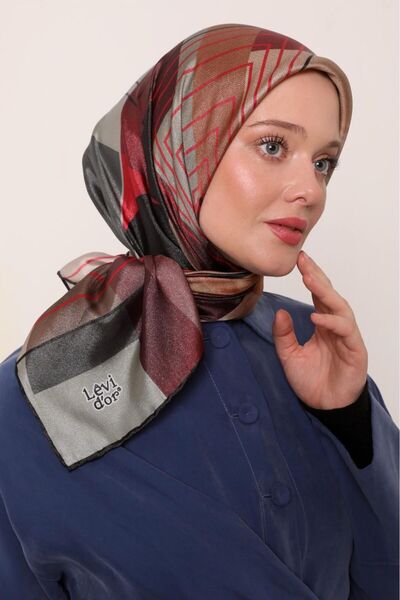 Levidor Κρυστάλλινο κασκόλ με ριγέ γεωμετρικό κλασικό σχέδιο