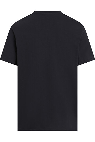 Calvin Klein Men Black Smooth Cotton Solid V-Neck T-Shirt