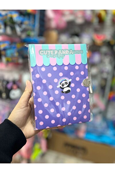 EyER Shoping دفتر يوميات بقفل باللون الأرجواني