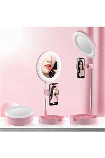 Zen Store LED Makeup Mirror with Lights (Rechargeable, 360° Swivel)