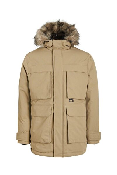 Jack & Jones Ανδρικό μπουφάν Jjstar Parka σε μπεζ χρώμα 12256892-Elmwood