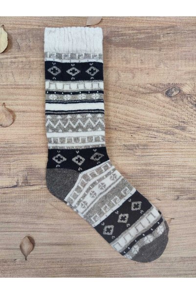 Leement socks Women's Patterned Wool Socks 4 Pairs