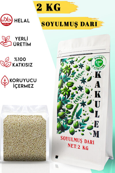 Kakulem SERTİFİKALI Soyulmuş Darı Kabuksuz Darı 2 KG