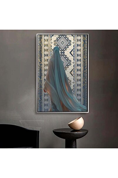 Marktna Najdi art design canvas painting with a hollow champagne frame