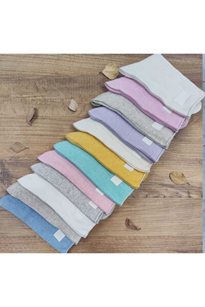 Leement socks 12 чифта дамски безшевни чорапи, удобни еластични, от обикновен памук, за диабетици