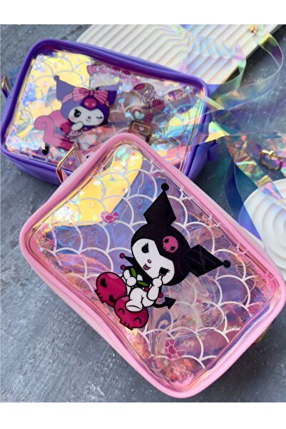 EyER Shoping Kuromi Şeffaf Yan Çanta Çocuk Çantası