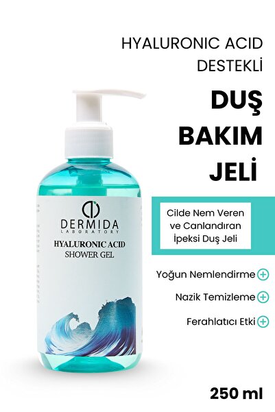 DERMİDA Yoğun Nemlendirici, Hyaluronik Asit Destekli Duş Bakım Jeli, Duş Jeli...